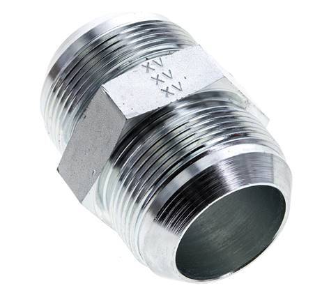 Espiga doble JIC UN 1-7/8''-12 Acero 100bar (1405.0psi)