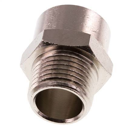 Threaded Extension 1/2'' R Male x Rp Female Nickel-plated Brass 16bar (224.8psi) [2 Pieces]