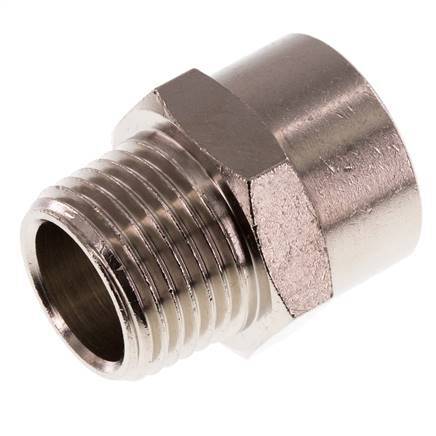 Threaded Extension 1/2'' R Male x Rp Female Nickel-plated Brass 16bar (224.8psi) [2 Pieces]