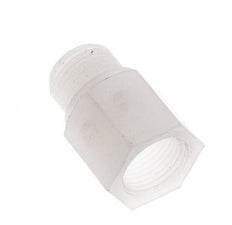 Extensión roscada G3/8'' Macho x Hembra PVDF 10bar (140,5psi) FDA 22mm Hex.