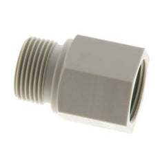 Extensión roscada G3/4'' Macho x Hembra Polipropileno (pp) 10bar (140.5psi) FDA 32mm Hex.