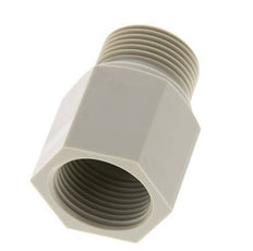 Extensión roscada G3/4'' Macho x Hembra Polipropileno (pp) 10bar (140.5psi) FDA 32mm Hex.