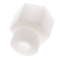 Extensión roscada G1'' Macho x Hembra PVDF 10bar (140,5psi) FDA 43mm Hex.