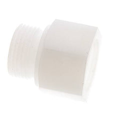 Extensión roscada G1'' Macho x Hembra PVDF 10bar (140,5psi) FDA 43mm Hex.
