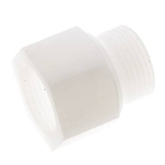 Extensión roscada G1'' Macho x Hembra PVDF 10bar (140,5psi) FDA 43mm Hex.