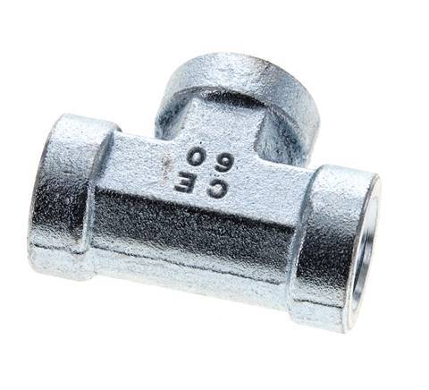 Racor en T 3/8'' NPT Hembra Acero Alta Presión 210bar (2950.5psi)