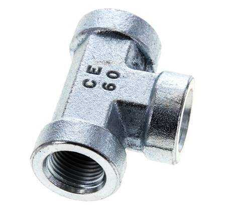 Racor en T 3/8'' NPT Hembra Acero Alta Presión 210bar (2950.5psi)