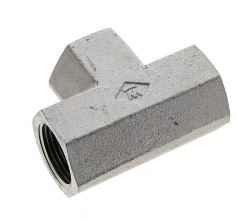 Racor en T 1'' NPT Hembra Acero Alta Presión 140bar (1967.0psi)