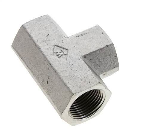 Racor en T 1'' NPT Hembra Acero Alta Presión 140bar (1967.0psi)