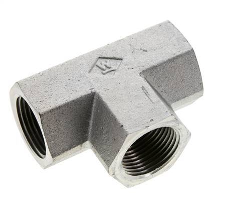Racor en T 1'' NPT Hembra Acero Alta Presión 140bar (1967.0psi)