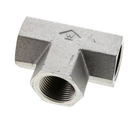 Racor en T 1'' NPT Hembra Acero Alta Presión 140bar (1967.0psi)