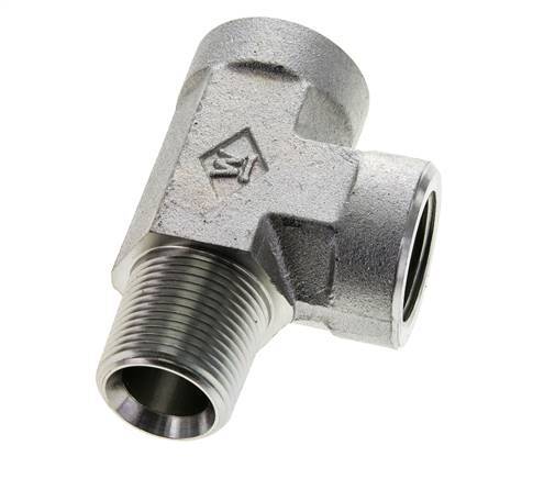 Tee Fitting 3/4'' NPT Male x Female Steel 170bar (2388.5psi)