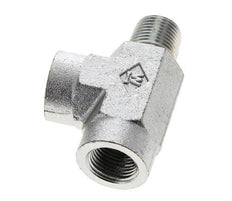 Tee Fitting 3/8'' NPT Male x Female Steel 210bar (2950.5psi)