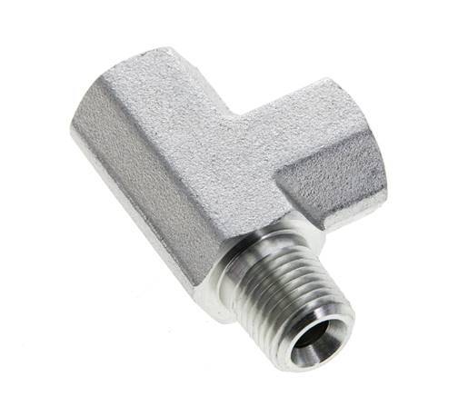 Tee Fitting 1/4'' NPT Male x Female Steel 275bar (3863.75psi)