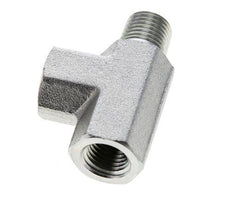 Tee Fitting 1/4'' NPT Male x Female Steel 275bar (3863.75psi)