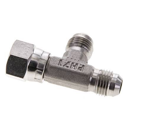 Racor en T JIC UNF 9/16''-18 Hembra x Macho Acero inoxidable 350bar (4917.5psi)