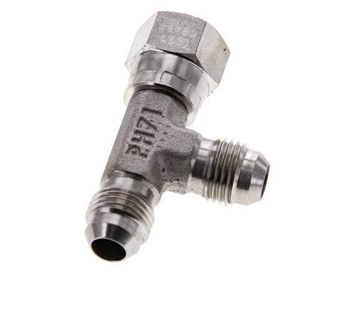 Racor en T JIC UNF 9/16''-18 Hembra x Macho Acero inoxidable 350bar (4917.5psi)