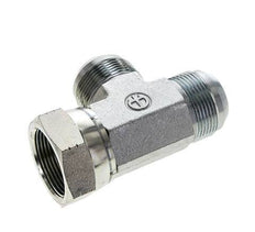 Racor en T JIC UN 1-5/8''-12 Hembra x Macho Acero 210bar (2950.5psi)