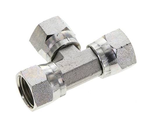 JIC Tee Fitting UNF 3/4''-16 Female Steel 275bar (3863.75psi)