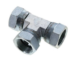 JIC Tee Fitting UN 1-5/16''-12 Female Steel 170bar (2388.5psi)