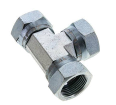 JIC Tee Fitting UN 1-5/16''-12 Female Steel 170bar (2388.5psi)