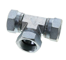 JIC Tee Fitting UN 1-5/16''-12 Female Steel 170bar (2388.5psi)