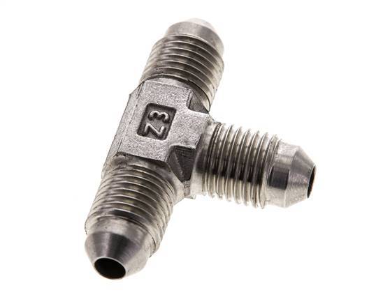 JIC Tee Fitting UNF 7/16''-20 Male Stainless steel 310bar (4355.5psi)