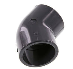 PVC 45deg Elbow Fitting Socket 50x62mm [2 Pieces]
