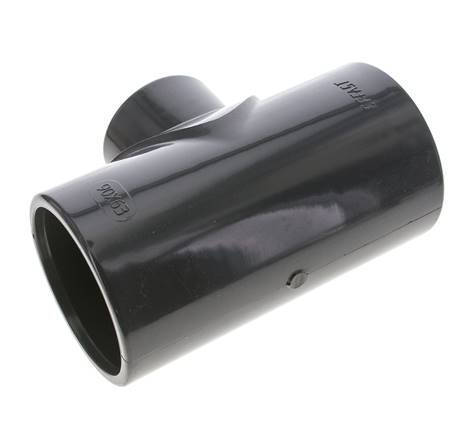 PVC Reducing Tee Fitting Socket 90 to 63mm