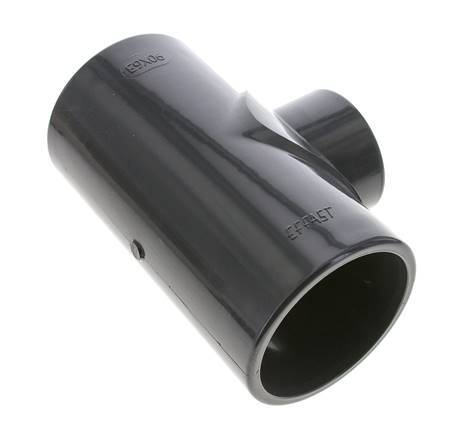 PVC Reducing Tee Fitting Socket 90 to 63mm
