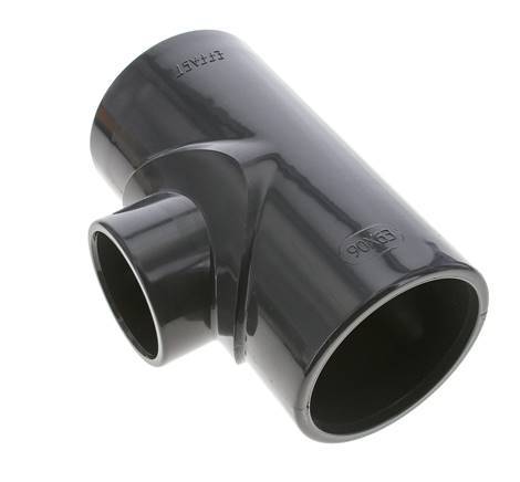 PVC Reducing Tee Fitting Socket 90 to 63mm