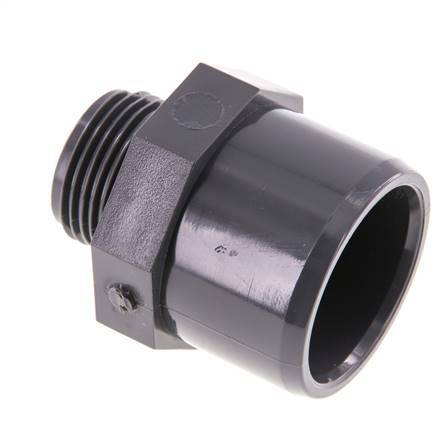 PVC Fitting Female Socket 40x50mm x Male G 1'' [2 Pieces]