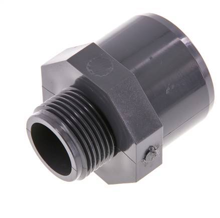 PVC Fitting Female Socket 40x50mm x Male G 1'' [2 Pieces]