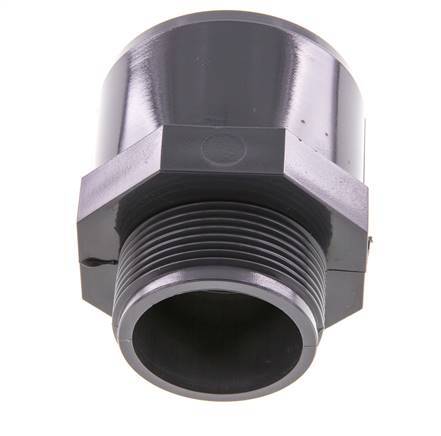 PVC Fitting Female Socket 50x63mm x Male G 1-1/2'' [2 Pieces]
