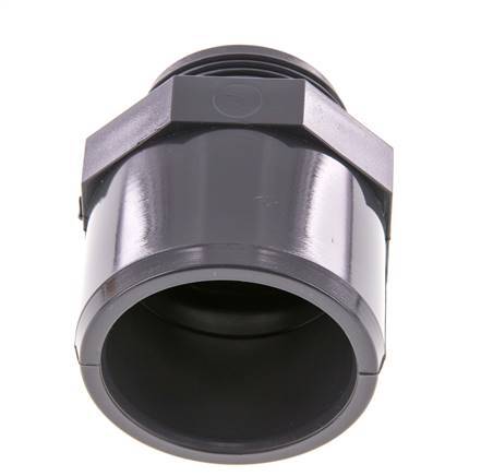 PVC Fitting Female Socket 50x63mm x Male G 1-1/2'' [2 Pieces]