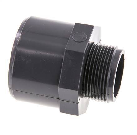 PVC Fitting Female Socket 50x63mm x Male G 1 1/4'' [2 Pieces]
