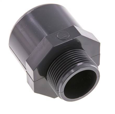 PVC Fitting Female Socket 50x63mm x Male G 1 1/4'' [2 Pieces]