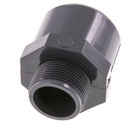 PVC Fitting Female Socket 50x63mm x Male G 1 1/4'' [2 Pieces]
