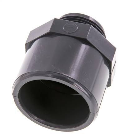 PVC Fitting Female Socket 50x63mm x Male G 1 1/4'' [2 Pieces]