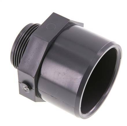 PVC Fitting Female Socket 63x75mm x Male G 1-1/2'' [2 Pieces]