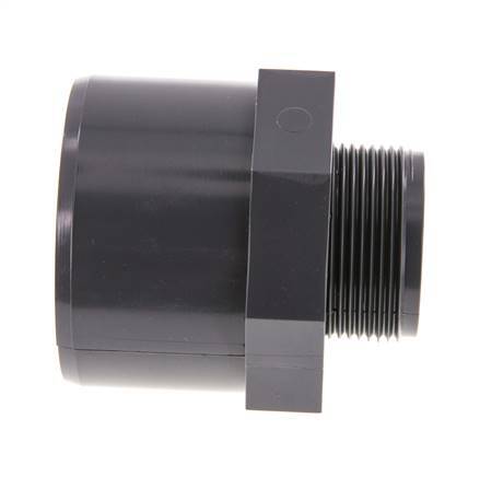PVC Fitting Female Socket 63x75mm x Male G 1-1/2'' [2 Pieces]