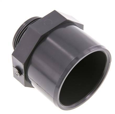 PVC Fitting Female Socket 63x75mm x Male G 1-1/2'' [2 Pieces]