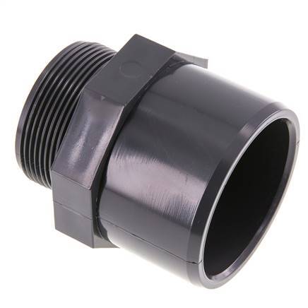 PVC Fitting Female Socket 63x75mm x Male G 2'' [2 Pieces]
