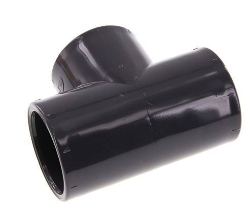 PVC Tee Fitting Socket 50x62mm [2 Pieces]