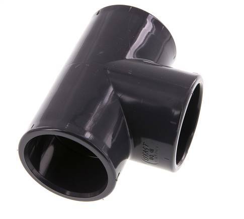 PVC Tee Fitting Socket 50x62mm [2 Pieces]