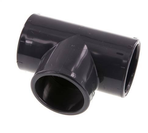 PVC Tee Fitting Socket 50x62mm [2 Pieces]