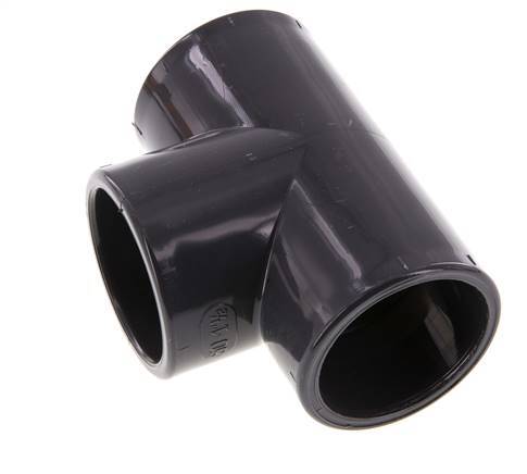 PVC Tee Fitting Socket 50x62mm [2 Pieces]
