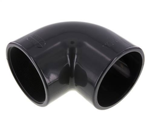 PVC 90deg Elbow Fitting Female Socket 110x129mm x Female Rp 4''