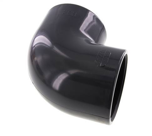 PVC 90deg Elbow Fitting Female Socket 110x129mm x Female Rp 4''