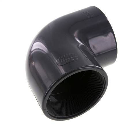 PVC 90deg Elbow Fitting Female Socket 110x129mm x Female Rp 4''